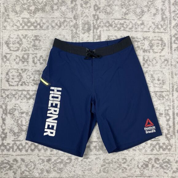 Reebok CrossFit Shorts Navy Blue Hoerner 2017 #32 Shorts Men’s Size 32” - Picture 1 of 6